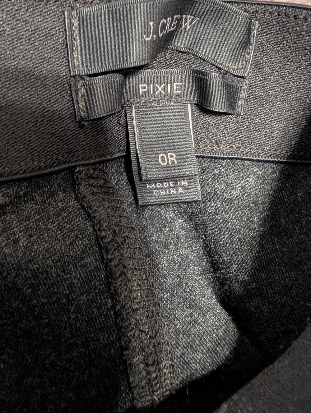 J.Crew Pixie Pants 0R Gray Ponte Skinny Ankle Career Minimalist Office Siren - Picture 7 of 10
